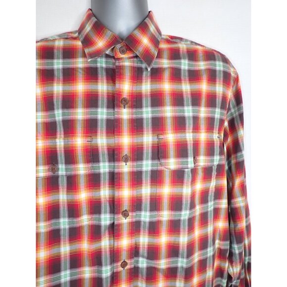 Orvis Game Bird Plaid Button Down Long Sleeve Shirt Mens Size M Cotton‎ Casual - Picture 2 of 5
